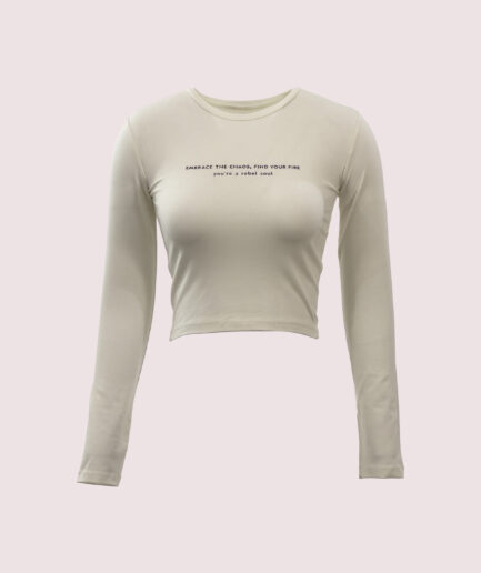 2746 BİS. YAKA EMBRACE BASKILI SWEAT