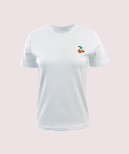 4344 KİRAZ NAKIŞLI TSHIRT