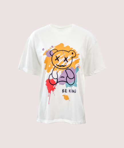 YC152 BİS.YAKA BE KIND BASKILI TSHIRT