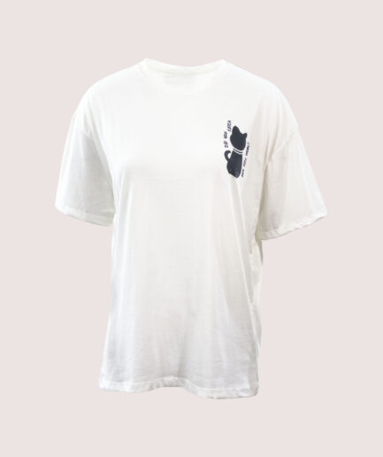 YC157 BİS.YAKA DID YOU CATCH BASKILI TSHIRT