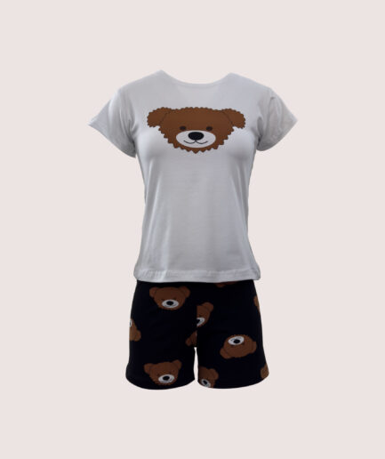 7633 AYICIK BASKILI TSHIRT ŞORTLU TAKIM