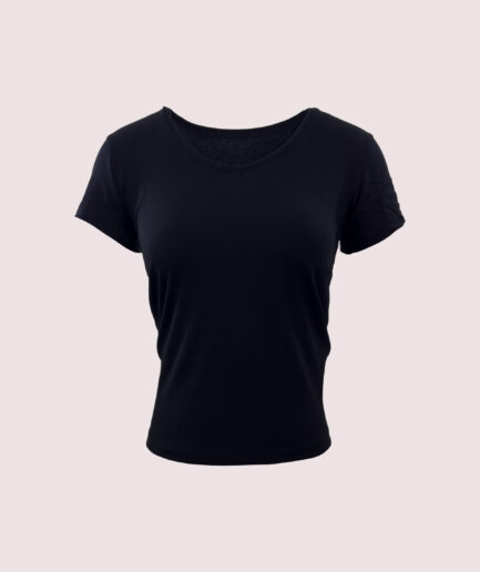 R921 V YAKA LİKRALI TSHIRT