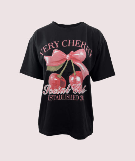 YC148 VERY CHERY SOCIAL BASKILI OVERSIZE TSHIRT