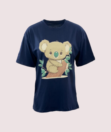 YS205 KOALA BASKILI OVERSIZE TSHIRT