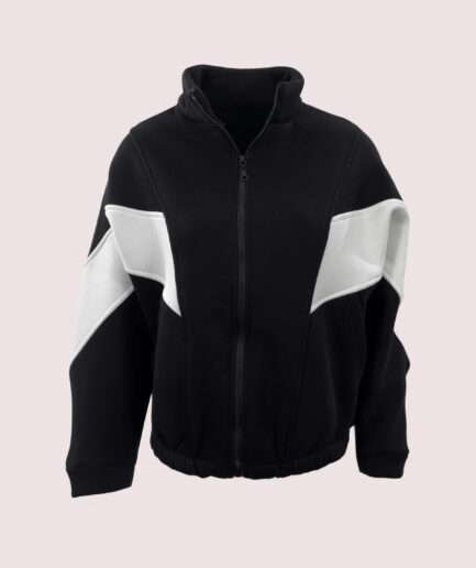 MM-3888 ÜÇ İP. FERMUARLI KOLU GARNİLİ SWEAT