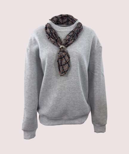 KN07 ÜÇ İP. BİS. YAKA ŞALLI SWEAT