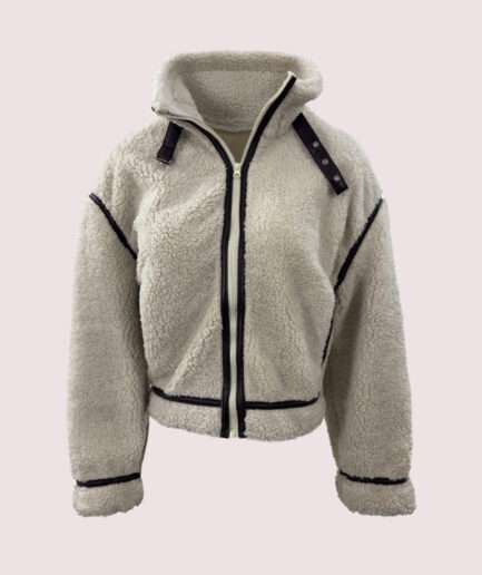 26024 ÖNÜ BİYELİ FERMUARLI KUZU MONT