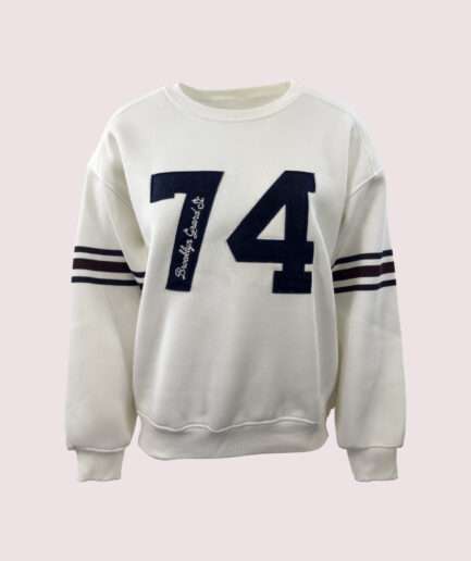 MB-6835 ÜÇ İP. BİS. YAKA 74 BASKILI SWEAT