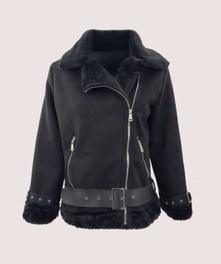 2292 KOLU TOKALI KÜRK LAMİNELİ SÜET CEKET