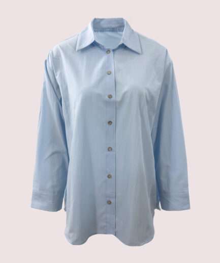 2200 POPLIN OVERSIZE U.KOL BASIC GÖMLEK