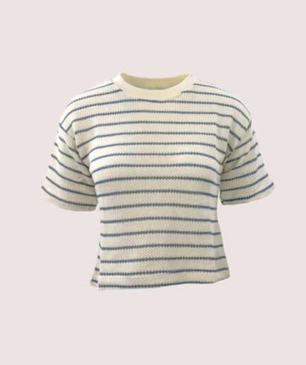 YS192 KISA ÇİZGİLİ TSHIRT