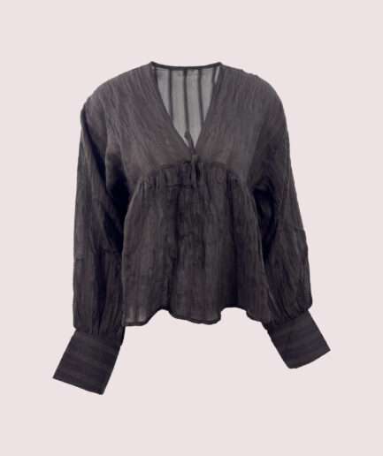 1070 ÖNÜ BAĞLAMALI U.KOL BLUZ