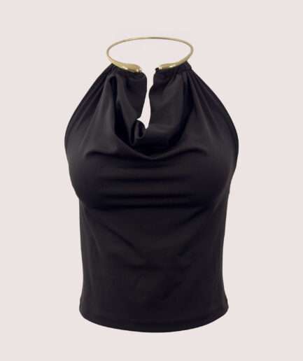 2769 DALGIÇ BOYUN AKSESUARLI BLUZ