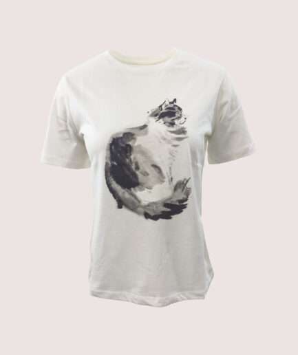 7660 KEDİ BASKILI TSHIRT