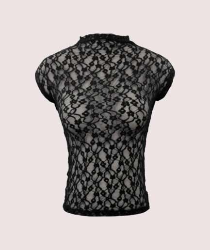 YN18 BALIKÇI YAKA TÜL BLUZ