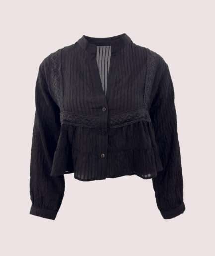 2214 HAKİM YAKA GÜPÜRLÜ GÖMLEK