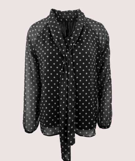 4624 PUANTİYELİ ŞİFON BLUZ