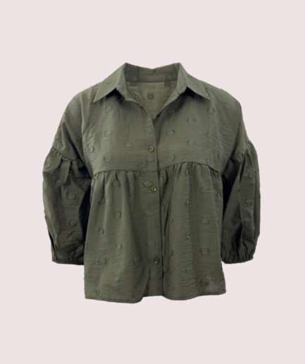 2238 YARIM KOL OVERSIZE GÖMLEK