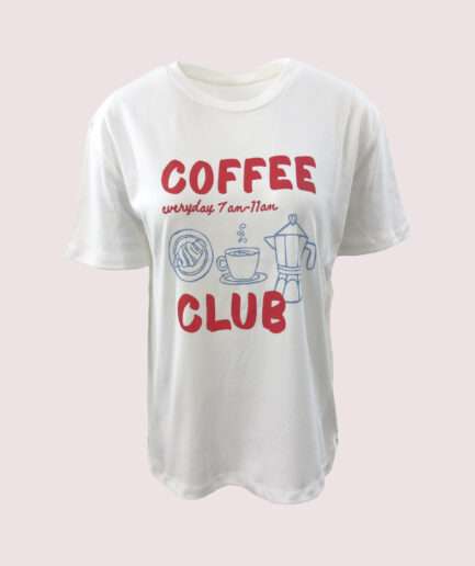 8227 COFFEE CLUB BASKILI OVERSIZE TSHIRT